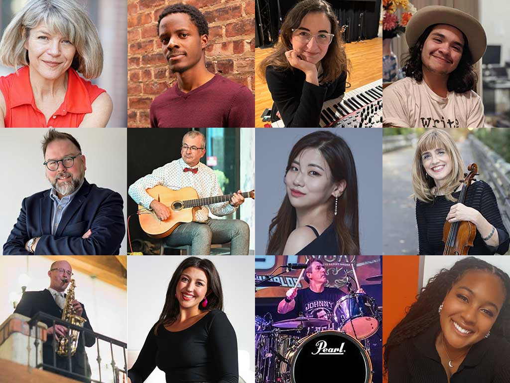 In-home music lesson with teacher and student